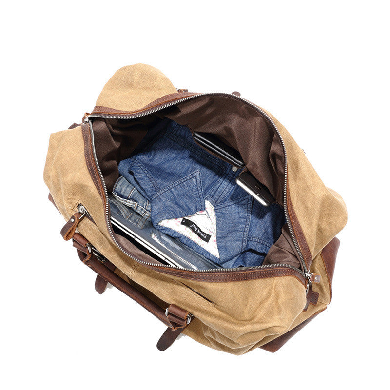 Atelier Sacrum Large Capacity Waterproof Canvas Crossbody Travel Tote