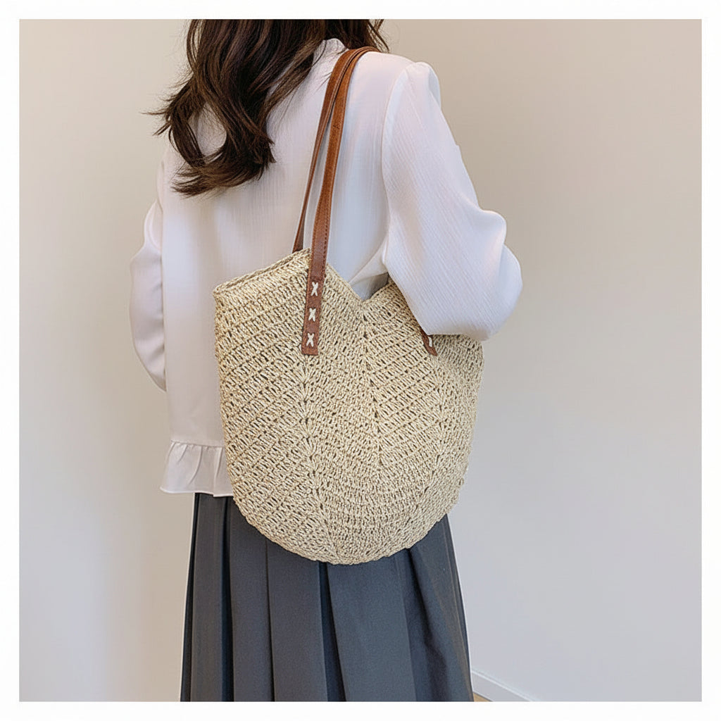 The Woven Straw Tote