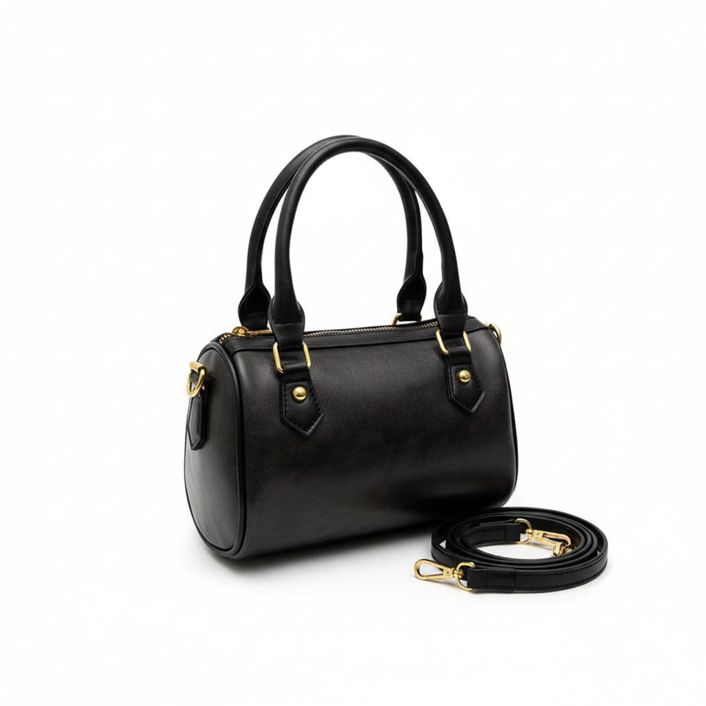 Versatile Retro-Inspired Vegan Leather Women's Shoulder Messenger Bag