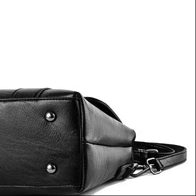 Crossbody Shoulder Bag in Vegan Leather with Crocodile and Stone Patterns