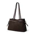 Minimal Leather Shoulder Bag – Soft Structured Tote