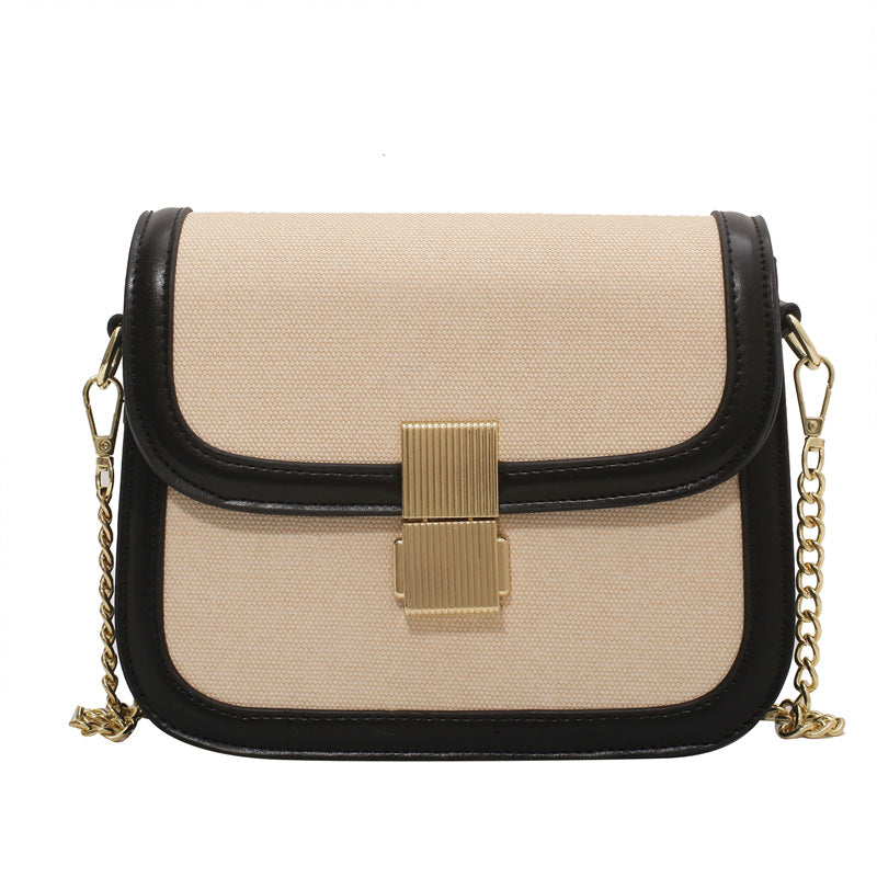 Atelier Sacrum Elegant Small Square Shoulder Bag in Vegan Leather - Khaki, Black, Coffee
