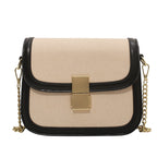 Atelier Sacrum Elegant Small Square Shoulder Bag in Vegan Leather - Khaki, Black, Coffee