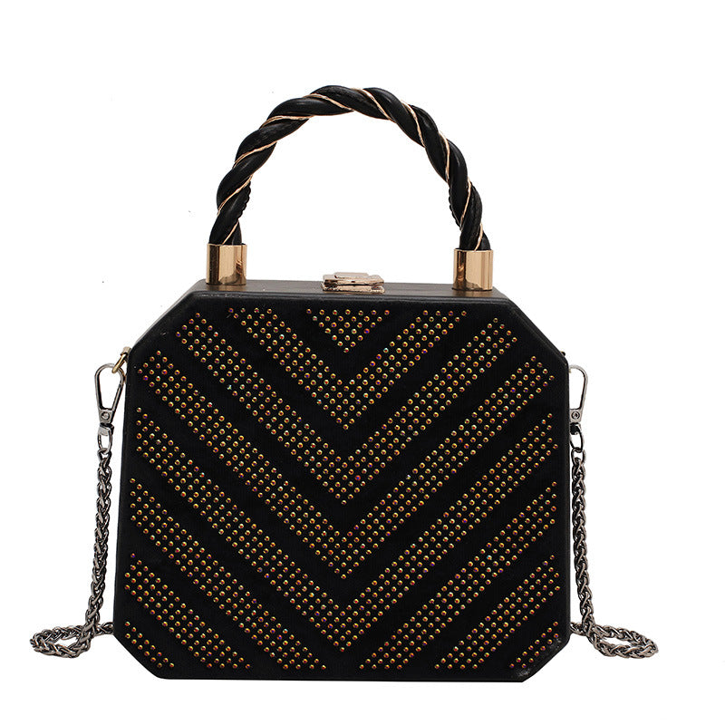 Atelier Sacrum Vegan Leather Simple Shoulder Messenger Bag with Metal Buckle