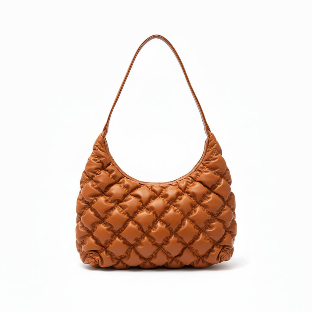 Lingge Embroidery Vegan Leather New Shoulder Messenger Bag for Women