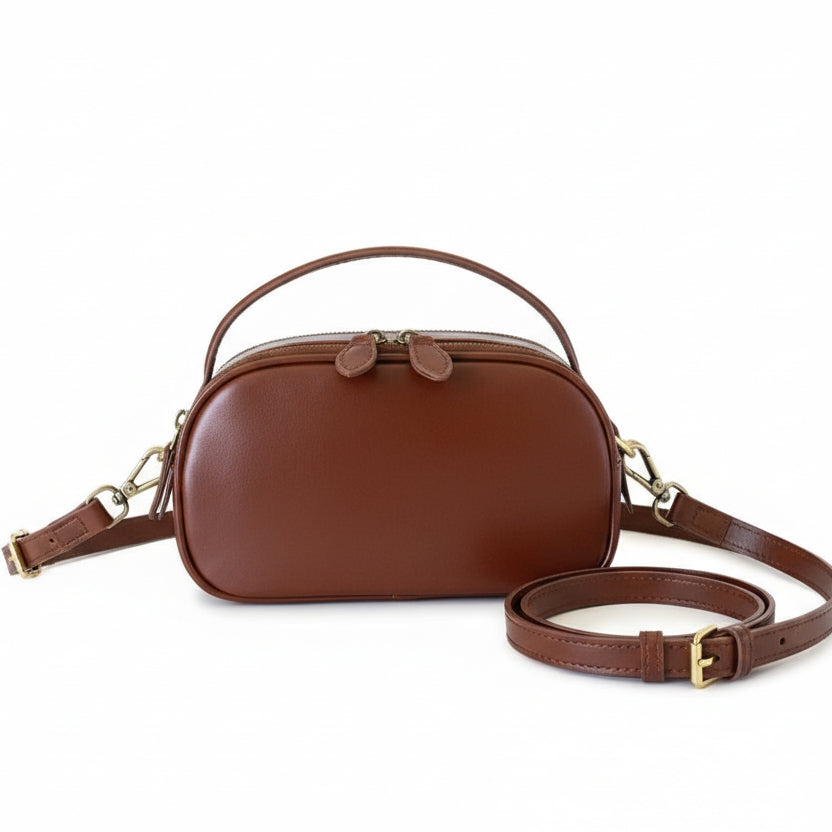 Atelier Sacrum Retro Shoulder Messenger Bag in Premium PU Vegan Leather