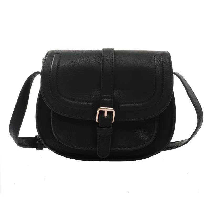 Atelier Sacrum Retro Saddle Versatile Vegan Leather Shoulder Messenger Bag for Women