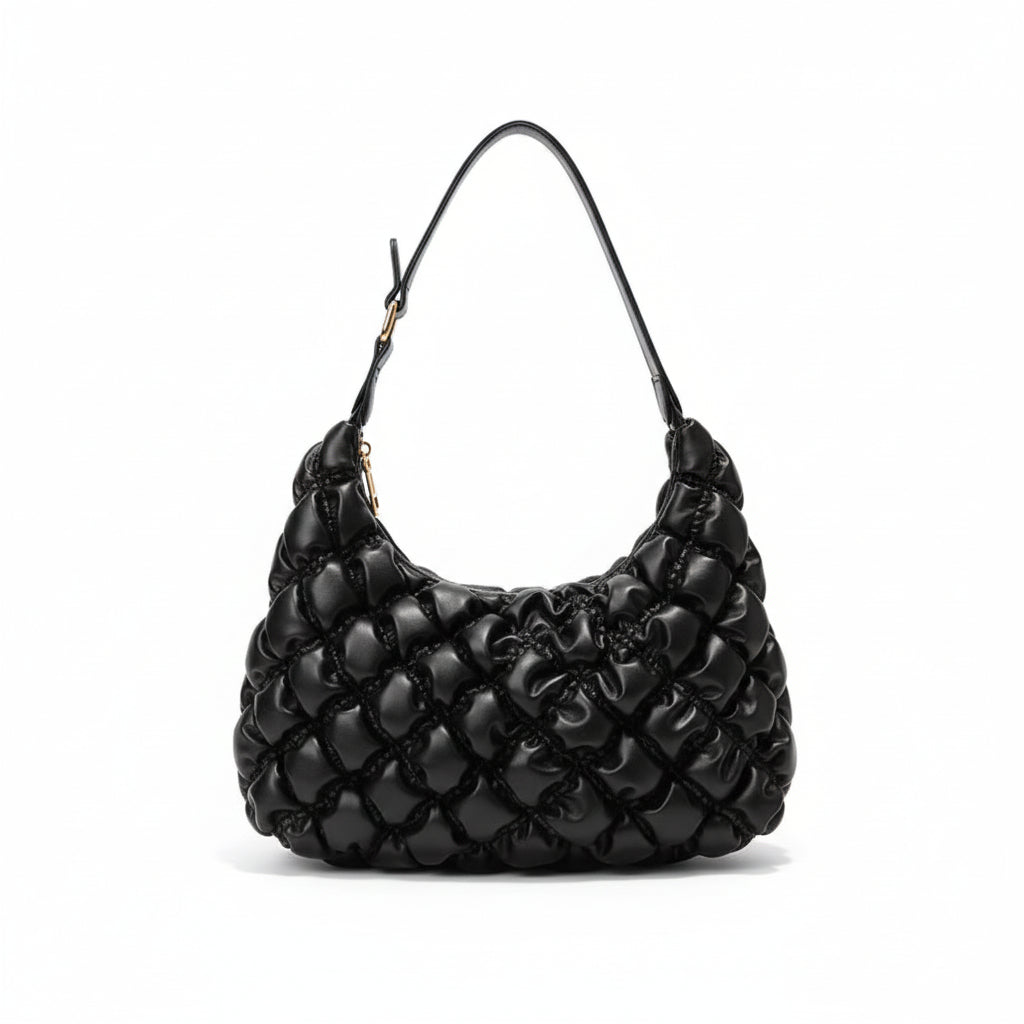 Lingge Embroidery Vegan Leather New Shoulder Messenger Bag for Women