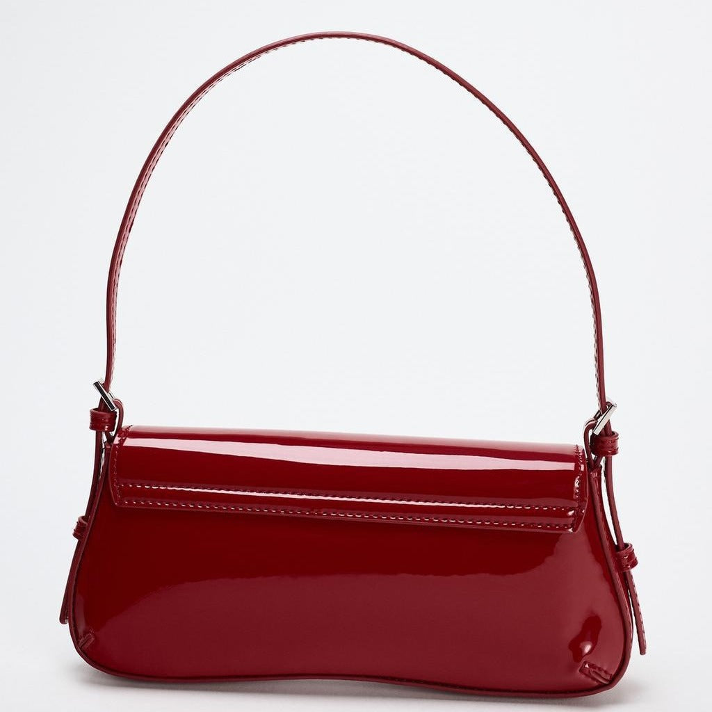 Atelier Sacrum French Style Vegan Leather Underarm Shoulder Bag in Retro Minimalist Design