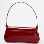 Atelier Sacrum French Style Vegan Leather Underarm Shoulder Bag in Retro Minimalist Design