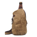 Atelier Sacrum Retro-Style Men's Shoulder Chest Bag in Premium Canvas with Magnetic Closure