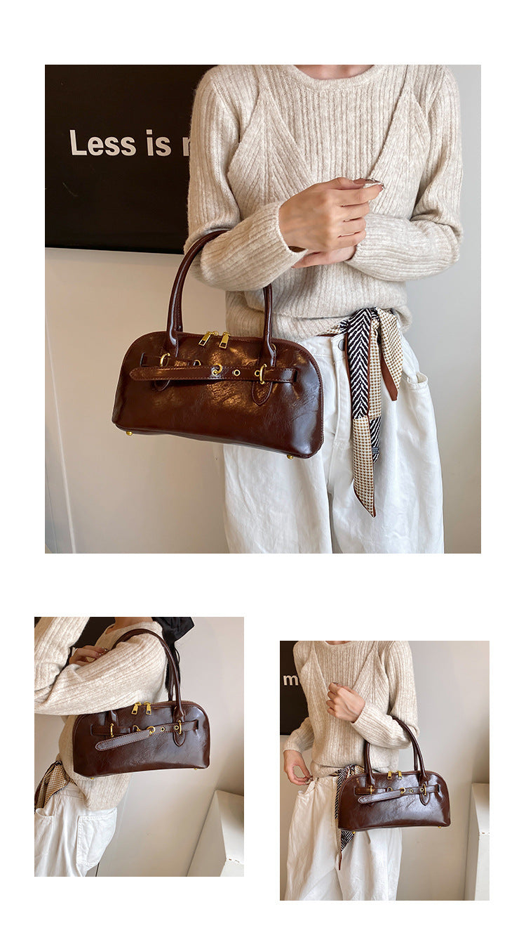 The Gloss Structured Satchel