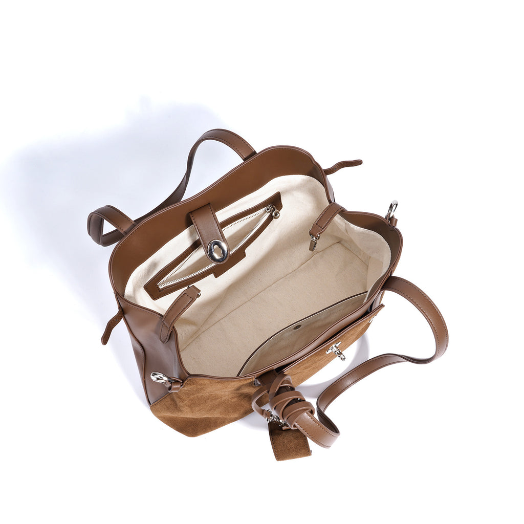 Retro Handbag Large Capacity Document Shoulder Bag