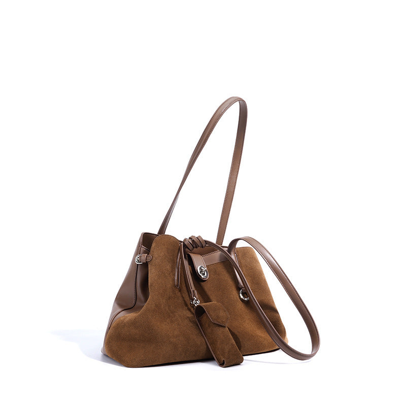 Retro Handbag Large Capacity Document Shoulder Bag