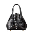 Atelier Sacrum Elegant Hollow Carved Vegan Leather Tote and Shoulder Messenger Bag