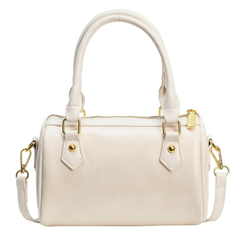 Versatile Retro-Inspired Vegan Leather Women's Shoulder Messenger Bag