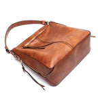Large Vegan Leather Hobo Shoulder Bag – Commuting Crossbody Tote