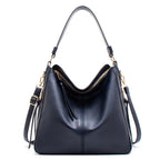 Large Vegan Leather Hobo Shoulder Bag – Commuting Crossbody Tote