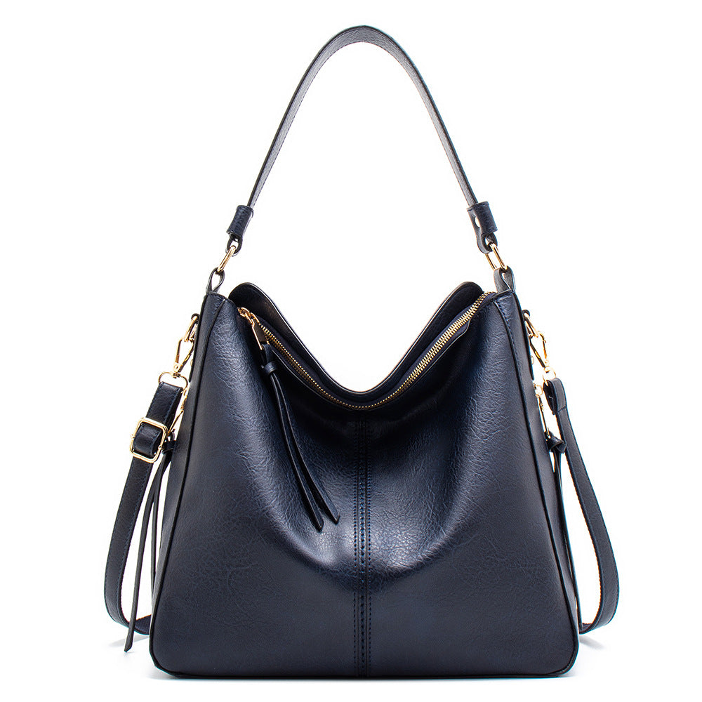 Large Vegan Leather Hobo Shoulder Bag – Commuting Crossbody Tote