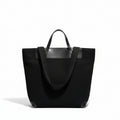 Suede Vegan Leather Minimalist Shoulder Bag in Black, Khaki, Green, and Brown