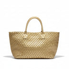 Large-Capacity Fashion Shoulder Tote Bag in Vegan PU Leather