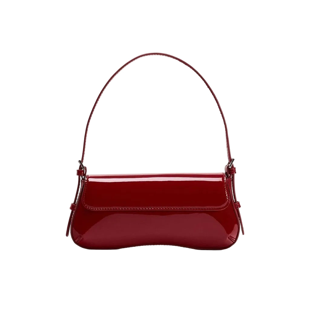 Atelier Sacrum French Style Vegan Leather Underarm Shoulder Bag in Retro Minimalist Design